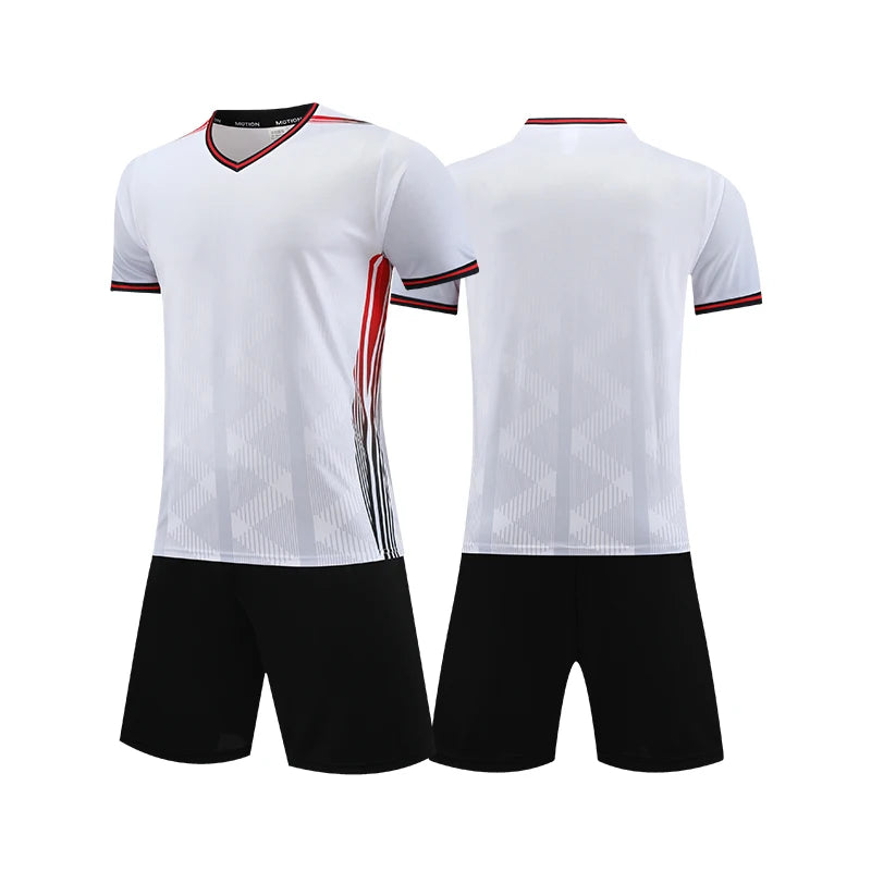 Soccer Uniform Set for Adults and Kids with Shirt and Shorts