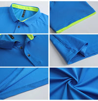 Quick Dry Men's Sports Polo Shirt Golf wear Summer Gym Fitness Training Clothing Comfortable Breathable Shirts - Buy online at  Vibe In Cart.