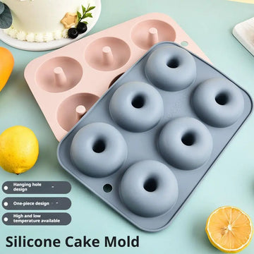 6 Holes Silicone Donut Mold Bagel Pan Non-stick Baking Heat Resistance DIY Mould Doughnut Maker Pan Baking Tool for Oven Bakewar - Buy online at  Vibe In Cart.