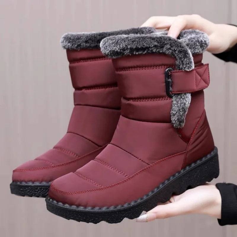 2025 New Winter Women's Short Snow Boots - Thick Anti-Slip Sole, Fleece Lined Warm & Fashionable Outdoor Winter Boots - Buy online at  Vibe In Cart.