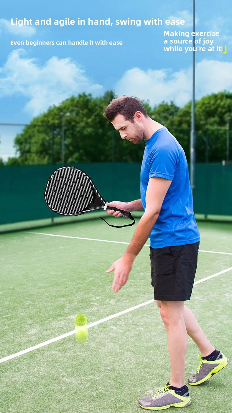 Padel Tennis Rackets beach tennis racketCarbon Fiber  Lightweight Tennis Rackets Outdoor Sports Mens and Womens  Glowing Racket - Buy online at  Vibe In Cart.