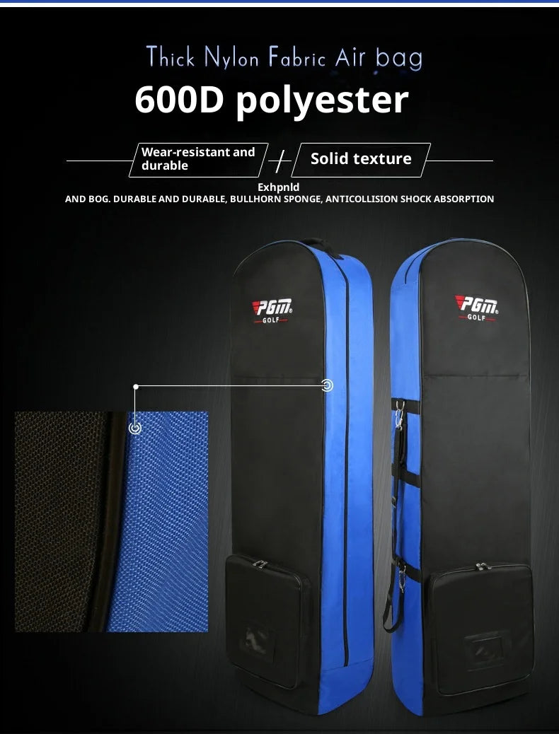 Foldable Polyester Golf Bag with Pulley and Single Layer