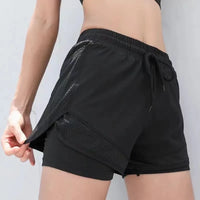 Women's 3" Mesh Panel Shorts: Modesty Liner & QuickDry for Tennis Run Yoga, Loose Comfort Fit - Buy online at  Vibe In Cart.