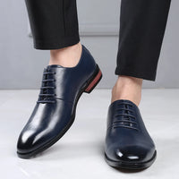 Men's Business Formal Leather Shoes Fashionable and Trendy Single Shoe With Lace up Durable and Versatile Classic - Buy online at  Vibe In Cart.