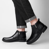 Fashion Brogue Chelsea Men Boots Classical Style Leather Ankle Boots Genuine Leather Mens Winter Plush Snow Botas Walking Shoes - Buy online at  Vibe In Cart.