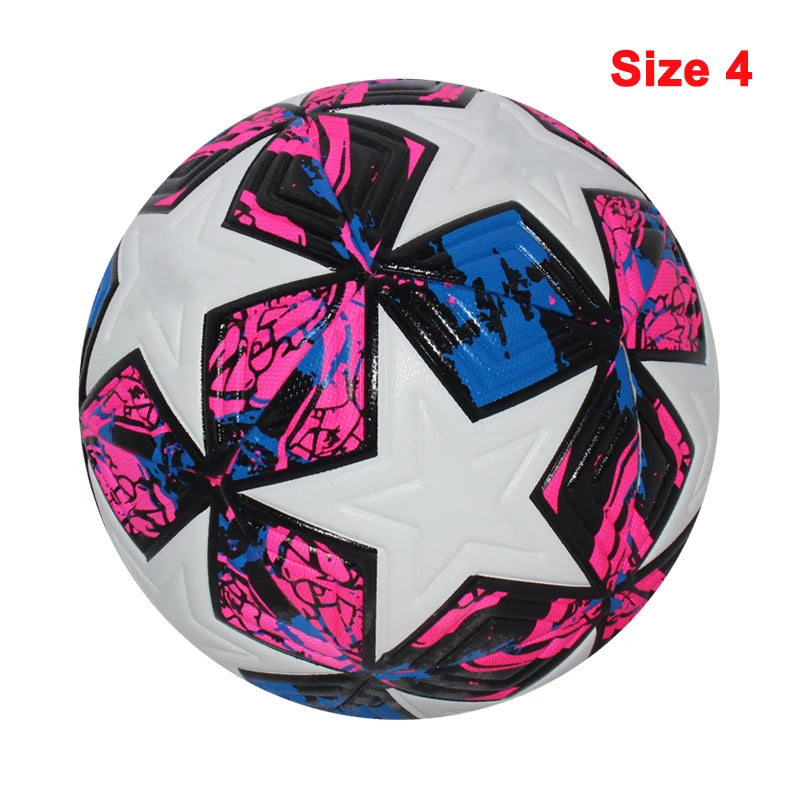 Soccer Balls, Size 5 and Size 4, PU Material, Seamless Design