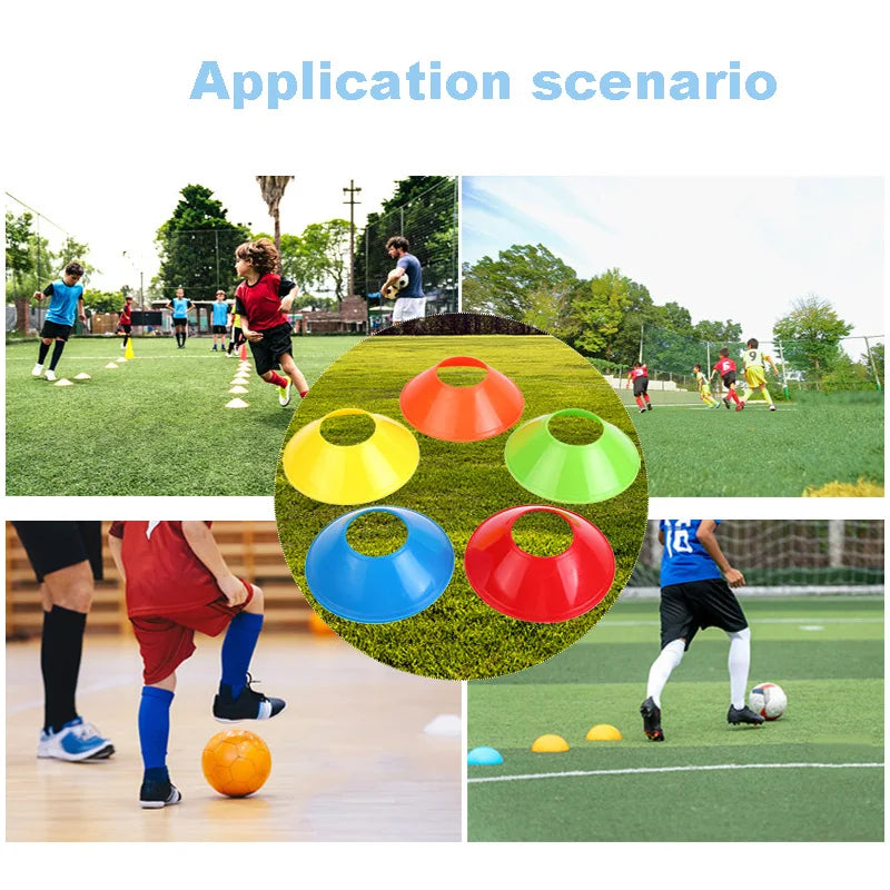 10pcs soccer Training Sign Dish Pressure Resistant Cones Marker Discs Bucket Outdoor Basketball Football Training Sports - Buy online at  Vibe In Cart.