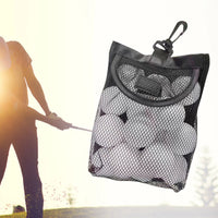 Mesh Storage Pouch for Golf and Tennis Balls with Hook