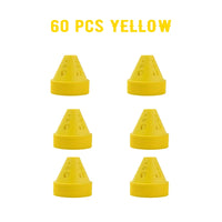 Colorful Windproof PVC Marker Cones for Soccer Training, 20/40/60 Pack