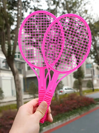 Children Mini Badminton Tennis Racket with Two Balls Plastic Parent-child Physical Exercise Baby Ball Games Summer Gifts TMZ - Buy online at  Vibe In Cart.