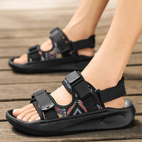 Men's outdoor casual sandals summer new soft-sole non-slip comfort sandals fashion youth Joker light breathable sports slippers - Buy online at  Vibe In Cart.