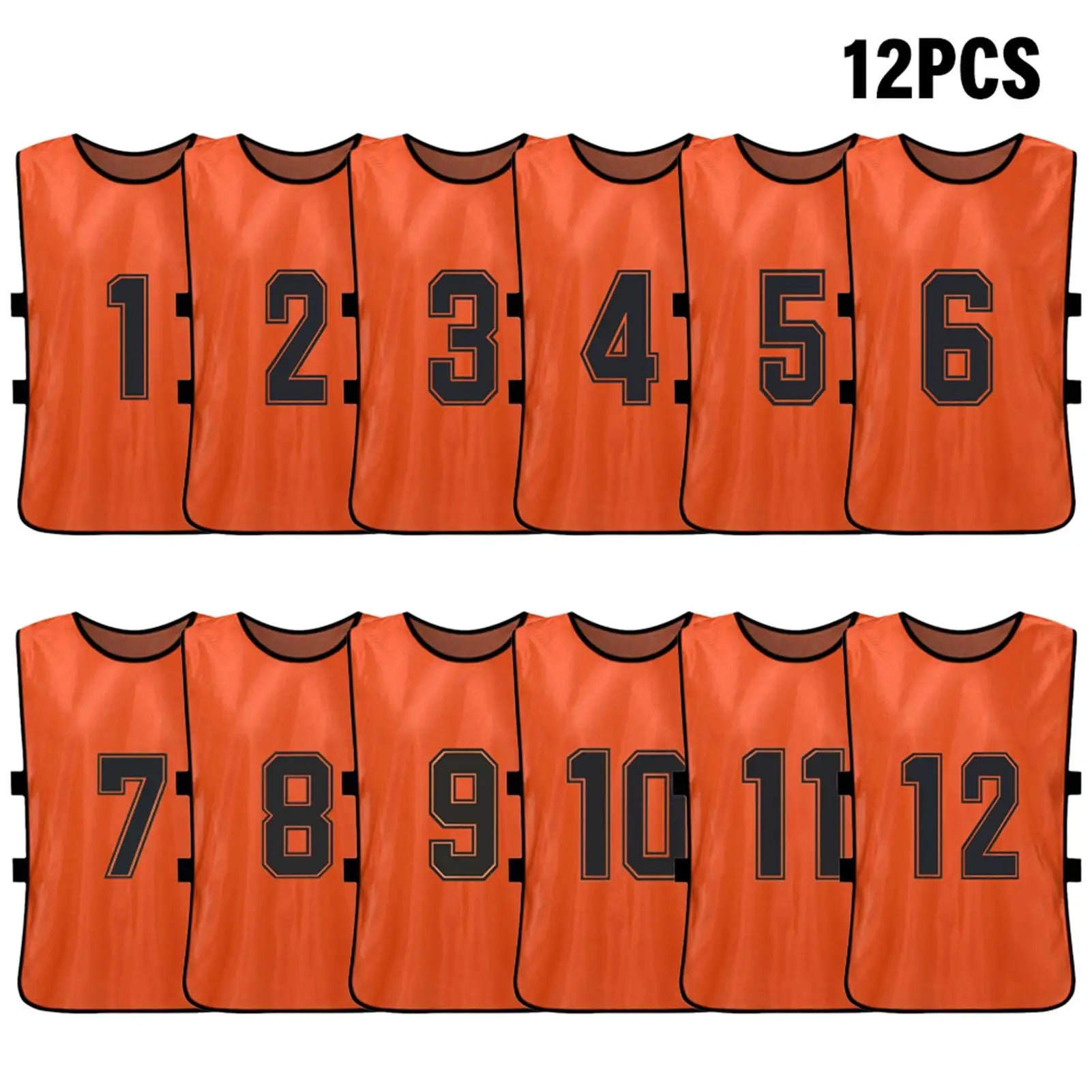 Numbered Soccer Pinnies for Adults and Youth, 6 or 2 Pack