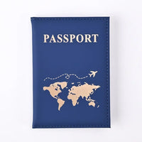 Slim Polyester Passport Cover Travel Wallet Card Case