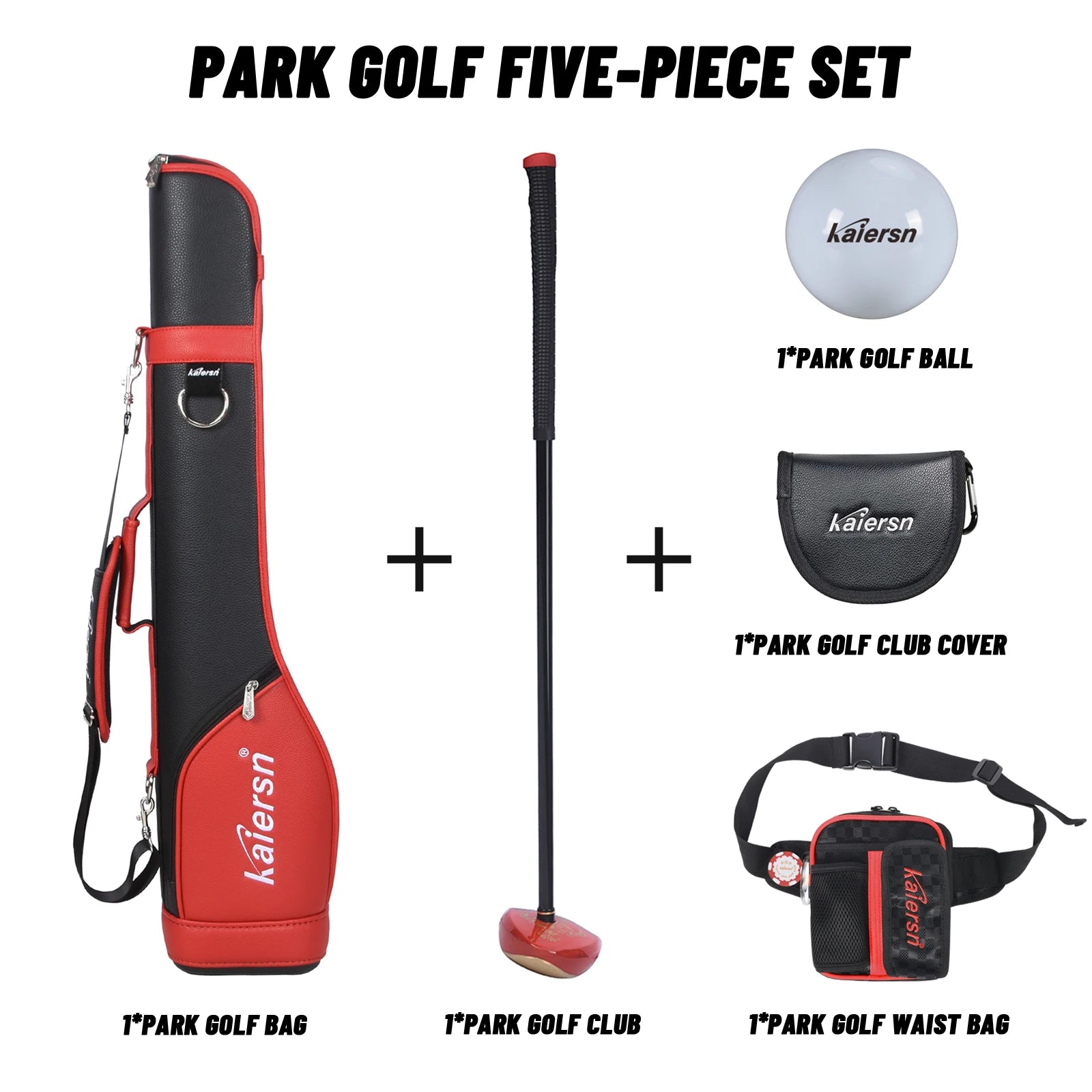 7-Piece Park Golf Set for Unisex with Drivers and Accessories