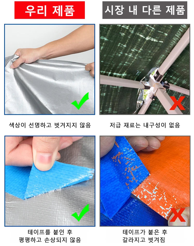 Thickened Sunshade Tarpaulin Truck Outdoor Sunscreen Tarpaulin Waterproof Double Silver Thickened Sunshade Cloth Rainproof Cloth - Buy online at  Vibe In Cart.