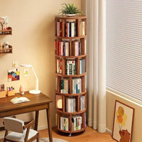 360° Rotatable Bookshelf Multifunctional Living Room Round Storage Rack Movable Children's Bookshelf - Buy online at  Vibe In Cart.