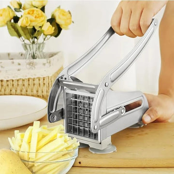 French Fries Cutter Stainless Steel Potato Slicer Quick-Cut Potato Slicer with 36/46-Hole Blade Manual Kitchen Tool - Buy online at  Vibe In Cart.