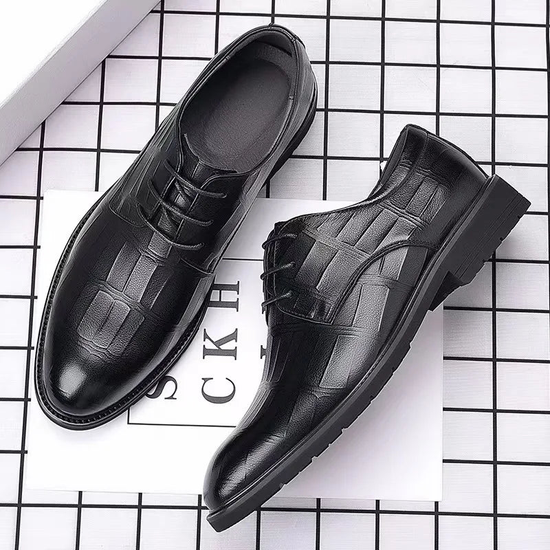 Hot Sale Men's Leather Shoe Breathable Leather Shoes for Men Version British Casual Men's Shoes Comfortable Men Leather Shoes - Buy online at  Vibe In Cart.