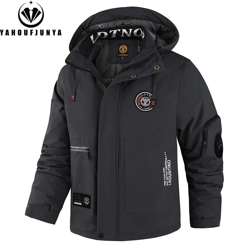 Winter Men Outdoor Windbreak Warm Travel Jacket Men Hooded Casual Fashion Sport Waterproof Climbing Trekking Jacket Male Coat - Buy online at  Vibe In Cart.