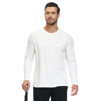 Men UPF 50+ Long Sleeve T-Shirt, Rash Guard Breathable Tops, Pullover Shirt for Sport Fishing Hiking Workout Outdoor Beach - Buy online at  Vibe In Cart.