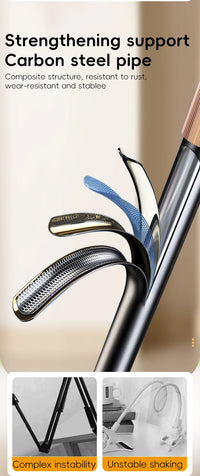 Height Adjustable VESA Portable Monitor Stand for Up to 18-Inch Monitors