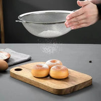 Stainless Steel Sieve Fine Mesh Filter Slotted Spoon Kitchen Accessories For Cooking Baking Oil Flour Strainer Sifter - Buy online at  Vibe In Cart.