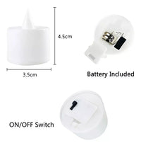 LED Candle Battery Powered Flameless Tea Candle Fake Candle Lamp Wedding Birthday Party Home Decoration Lamp Candlestick Candles - Buy online at  Vibe In Cart.