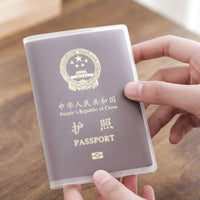 Passport Protective Cover Transparent Frosted PVC Waterproof 1-4 Pack