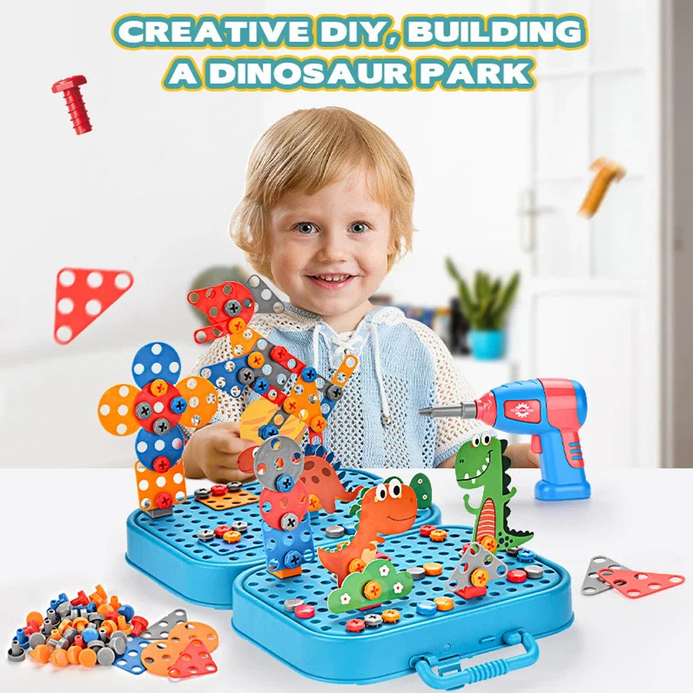 Pretend Play Preschool Children Nut Screw Assembly Simulation Carpenter Tool Educational Montessori Kids Toys  Electric Toolbox - Buy online at  Vibe In Cart.