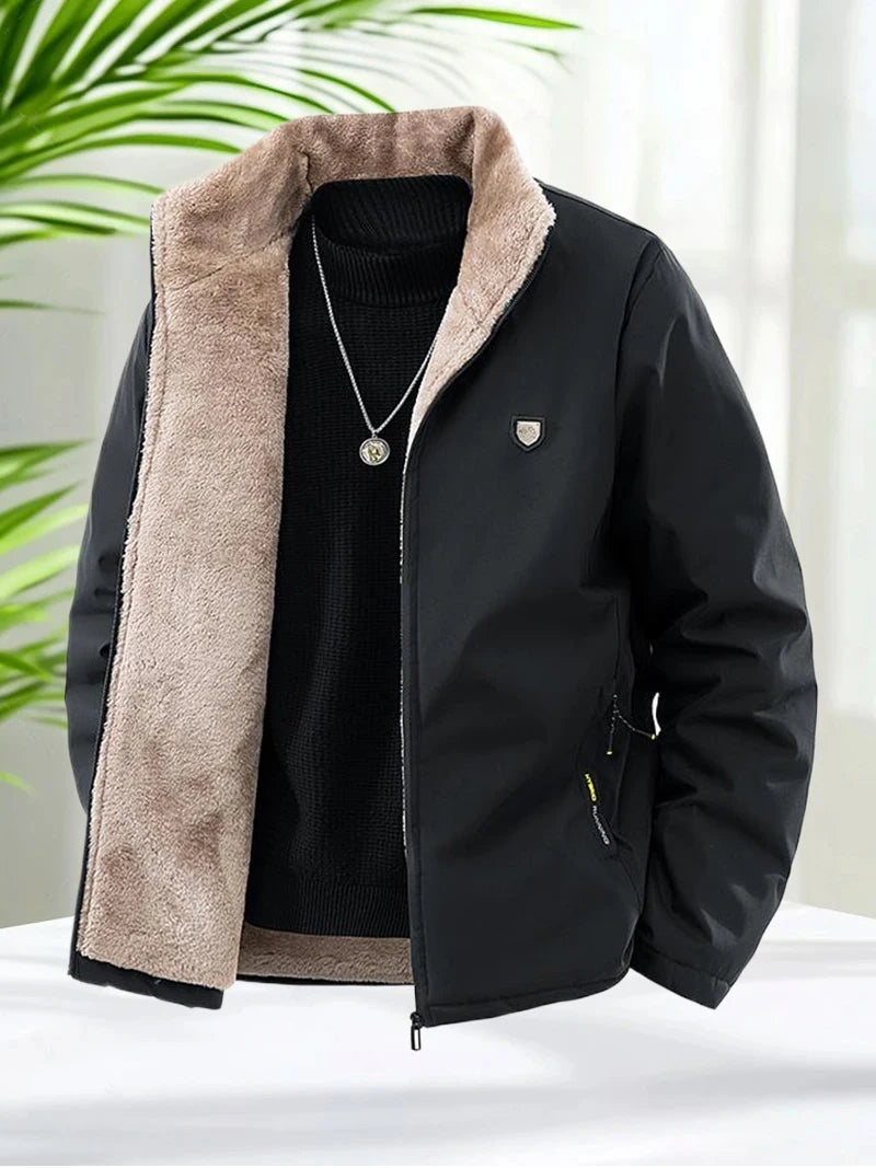 Plus Size 8XL Men's Jacket Fur Lined Sherpa Jacket Autumn Winter Men Casual Daily Wear Coats Slim Fit Keep Warm Outerwear Coat - Buy online at  Vibe In Cart.