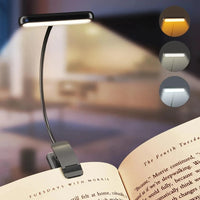 LED Book Light Reading Light Eye Caring Clip-on USB Rechargeable Dimmable Light Lamp Adjustable Flexible Night Reading Lamp - Buy online at  Vibe In Cart.