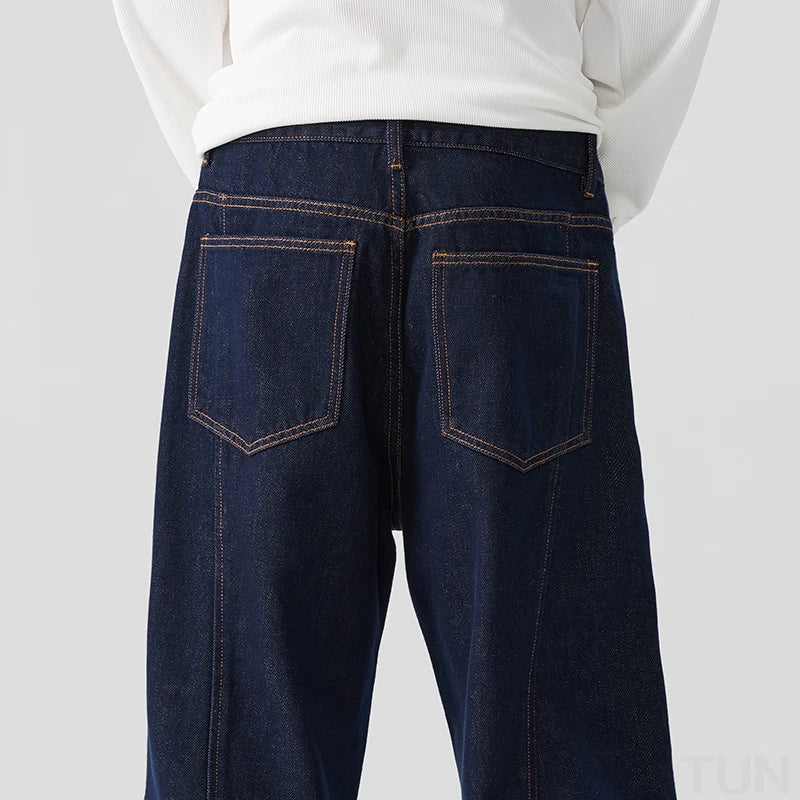 KSTUN 2025 Fall/Winter Baggy Jeans Men Wide Leg Pants Loose Boot Cut Jeans Classic Denim Blue Men's Trousers Hiphop Streetwear - Buy online at  Vibe In Cart.