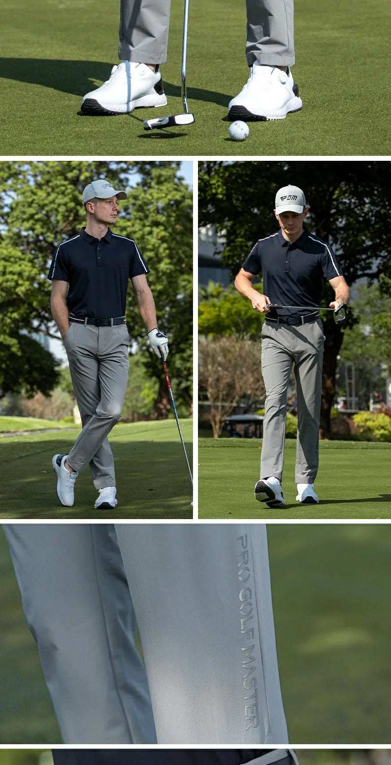 PGM Men Golf Pants Spring Summer Elastic Belt Sports Pant KUZ201 - Buy online at  Vibe In Cart.