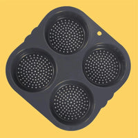 Hamburger Baking Mold Silicone mould Food Grade Bread Bun Baked Plate Non-Stick cake Pan Home Kitchen Bakeware BPA Free - Buy online at  Vibe In Cart.