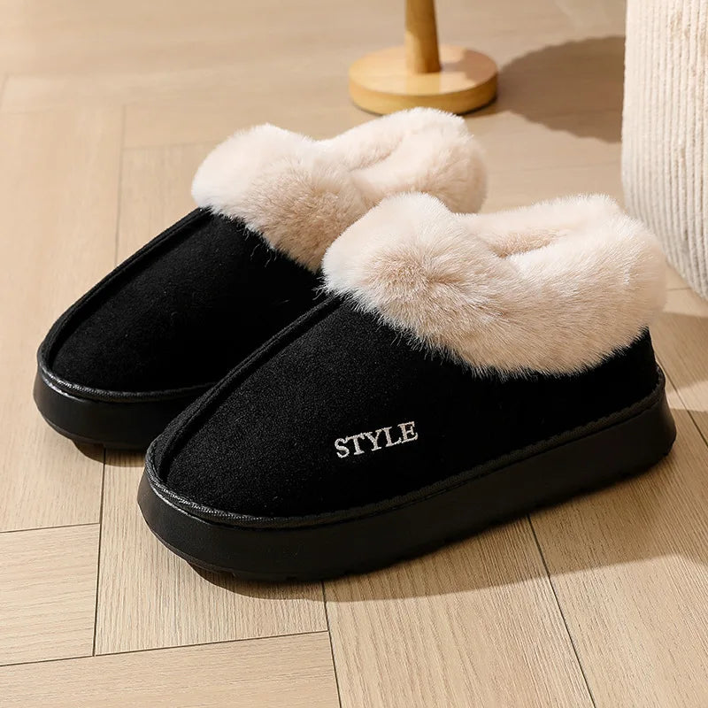 Women's Ankle Snow Boots Non-Slip Slip-On Winter Warm