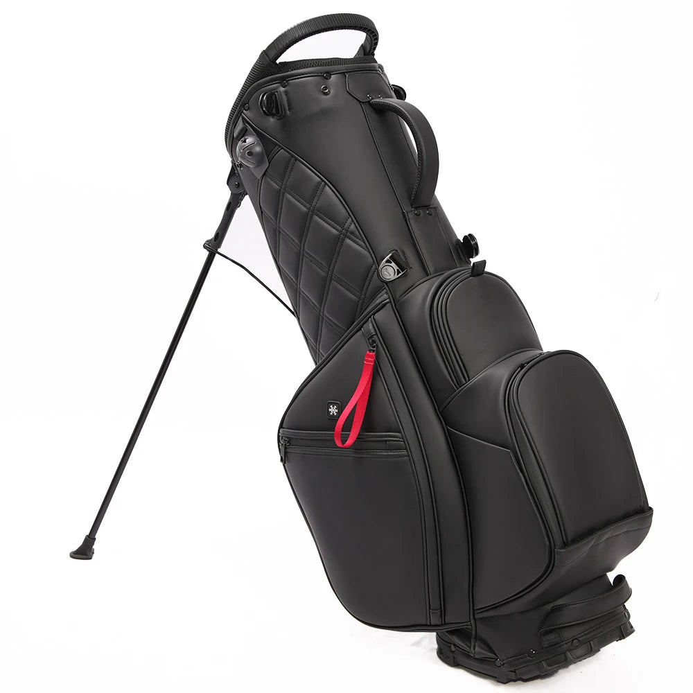 OEM Custom Logo 514 Way Waterproof PU Leather Golf Stand Bag Durable Polyester & Nylon Black Gray Club Bag - Buy online at  Vibe In Cart.