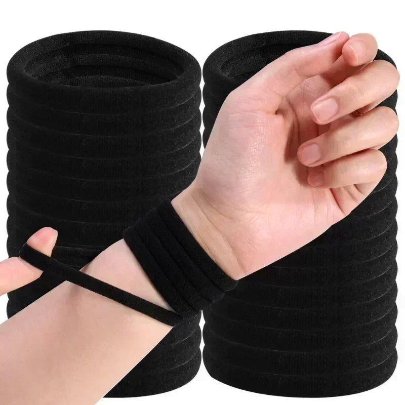 200PCS/Set Women Girls Basic Hair Bands Simple Solid Colors Elastic Headband Hair Ropes Ties Hair Accessories Ponytail Holder - Buy online at  Vibe In Cart.