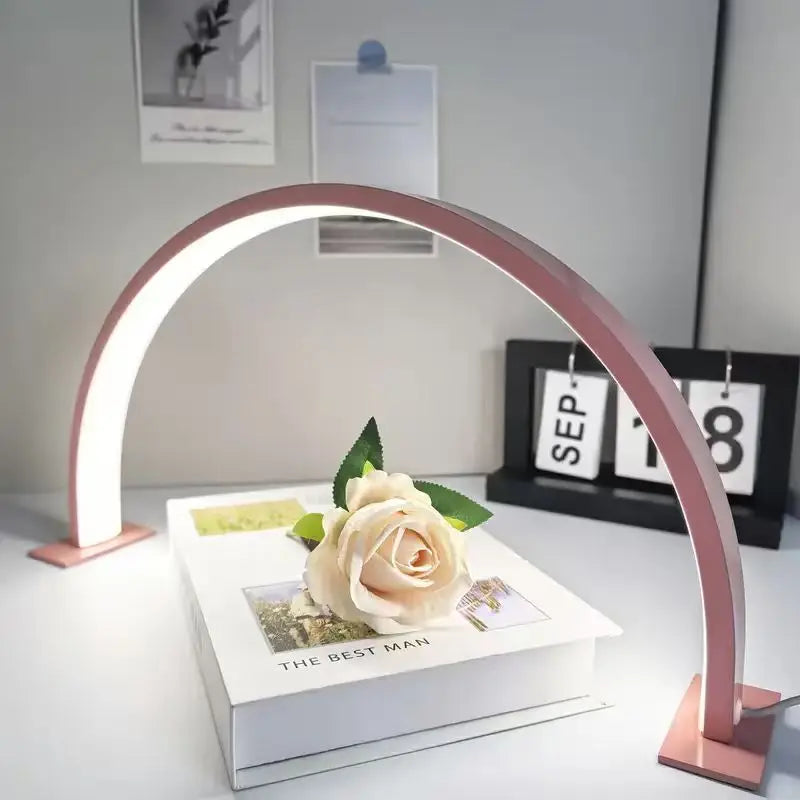 New Moon Nail Work Lamp - Beauty Work Desk Lamp, Three-color USB Power Supply - Black/White/Pink, Suitable for Nail Art, Eyelash - Buy online at  Vibe In Cart.