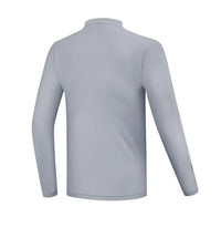 Men's Long Sleeve Acrylic Golf Shirt With Sun Protection And Cooling Features