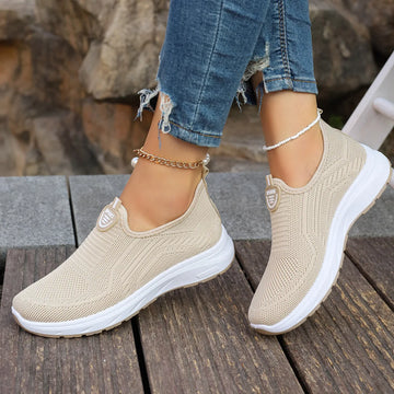 Summer New Mesh Breathable Large Size Casual Shoes for Women Soft Sole Lightweight One Step Single Shoes for Women - Buy online at  Vibe In Cart.