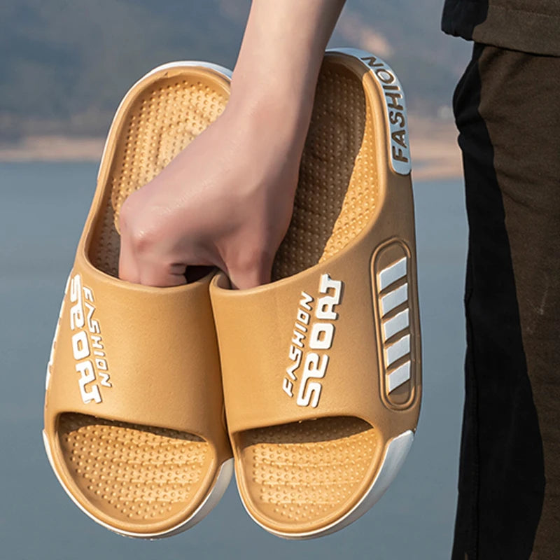 Home Sandal Anti-Slip Indoor Casual Bathroom Shower Flip Flops EVA Slippers Men Women Outdoor Soft Thick Bottom Couple Summer - Buy online at  Vibe In Cart.