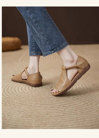 Women's Open-Toe Flat Sandals with Cross Strap & Adjustable Ankle Strap - Summer Casual Lightweight Walking Shoes for Women, Min - Buy online at  Vibe In Cart.