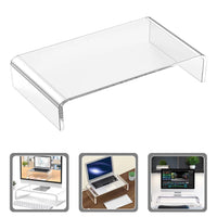 Transparent Acrylic Monitor Stand for 10-20 Inch Laptops