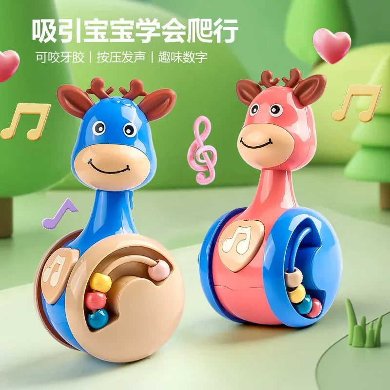 Tumbler Wobbler Toys for Infant Boy Girl - Perfect for Learning To Climb & Early Education! Roly Poly Baby Toys 6 To 12 Months