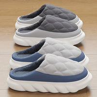 Men's Winter Slippers, Plush Upper & Thick EVA Sole. Warm Comfort for Indoor/Outdoor. Sizes 46-49. Grey. - Buy online at  Vibe In Cart.