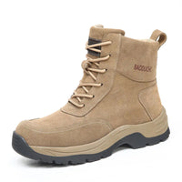 Men's sheepskin and wool integrated snow boots, real leather and fur, winter thick and warm boots slip resistance for Men's ﻿ - Buy online at  Vibe In Cart.