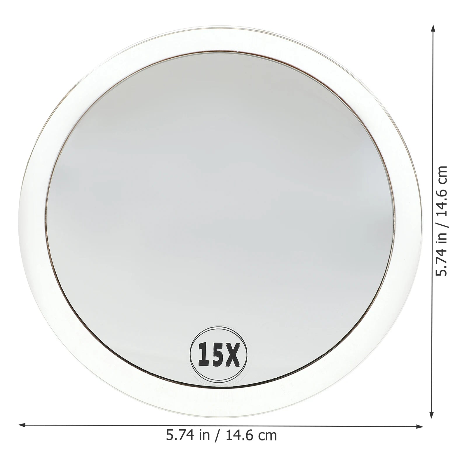 15x Magnification Mirror With Suction Cup Blackhead Compact Remove Pores Tool Bathroom Makeup Mirror Single Side - Buy online at  Vibe In Cart.