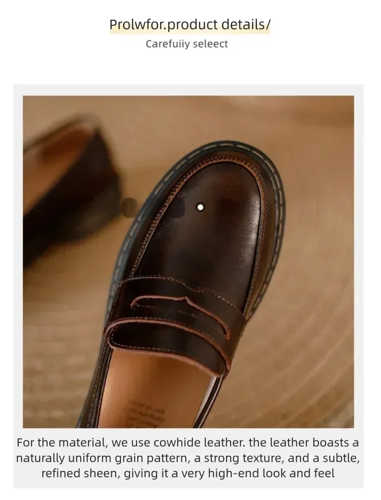 Women Loafers Genuine Leather Fringe Moccasions Retro British Style Ladies Oxford Shoes Slip On Brown Flats - Buy online at  Vibe In Cart.