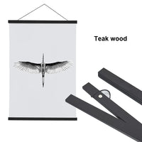 Magnetic DIY Wood Poster Frame Teak/Pine Photo Hangers Hanging Kit for Pictures Canvas Prints Poster Scroll Artwork Print Holder - Buy online at  Vibe In Cart.