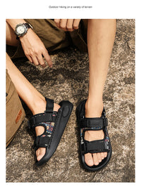 Men's outdoor casual sandals summer new soft-sole non-slip comfort sandals fashion youth Joker light breathable sports slippers - Buy online at  Vibe In Cart.